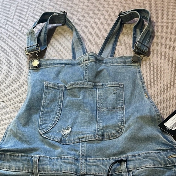 Black Label Silver Icing Girlfriend Shortfall Denim Cotton Overalls Shorts 1XL - Picture 7 of 12